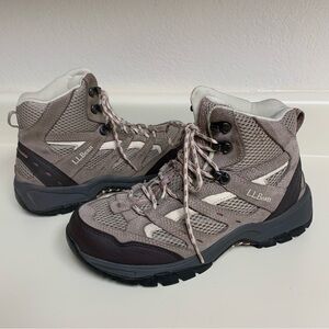 LL Bean Hiking Boots 8.5 W High Ankle Shoes Brown Trail Walking Classic Outdoors